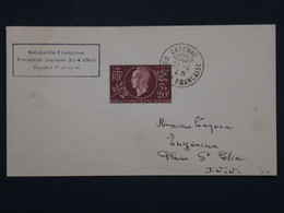 ¤ 21 GUYANNE   FRANCE   BELLE LETTRE FDC 1945  CAYENNE A ININI ++++ AFFRANCH.  PLAISANT - Lettres & Documents