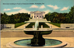 Virginia Arlington Staircase Leading To Tomb Of Unknown Soldier 1949 - Arlington