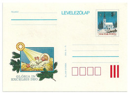 5364c Hungary Unused Postcard Church Celebration Christmas Religion - Cartas & Documentos