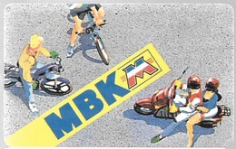 CARTE -GARANTIE-1995-MOTOS MBK-BOOSTER RD BLEU-Plastic Epais-TBE - Sonstige & Ohne Zuordnung