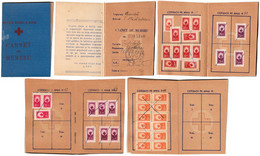 CARNET DE MEMBRU - CRUCEA ROSIE A R.P.R. / CROIX ROUGE / RED CROSS - TIMBRE De COTIZATIE 1960 - '64 - CINDERELLA (ak798) - Steuermarken