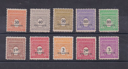 (PH34) FRANCE 1945 Arc De Triomphe Timbres 702 à 711 Neuf** - 1944-45 Arco Del Triunfo