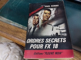 43 ///  ORDRES SECRETS  POUR FX 18   PAUL KENNY - Unclassified