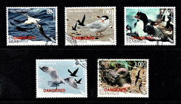 New Zealand 2014 Endangered Seabirds Set Of 5 Used - Gebraucht