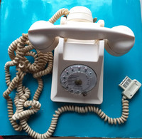 Ancien Téléphone Bakelite LITTRE 08-41 Beige Distributeur Franco Radio Telephone - Téléphonie
