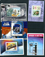 Worldwide 9 Souvenir Sheets Used/CTO Space 14147 - Colecciones