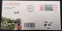 China Covers,The Tenth Anniversary Of The Establishment Of Gusu District (Suzhou), The First Day Of Color Postage Stamp, - Brieven En Documenten