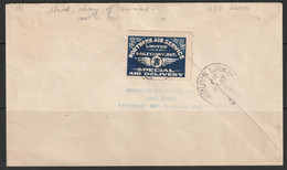 Canada 1925 Sc CL5  Northern Air Semi-official Air Post First Flight Cover - Primeros Vuelos