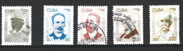CUBA. Timbres Oblitérés De 1996. Patriotes Cubains. - Gebraucht
