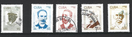 CUBA. Timbres Oblitérés De 1996. Patriotes Cubains. - Usati