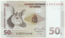 Congo Democratic Republic - 50 Centimes - 01.11.1997 - Pick 84 - Unc. - Democratische Republiek Congo & Zaire