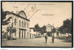 Castelo Branco - Teatro Theatre Theatro Hospital Militar - Selo 1914 Portugal (2 Scans) - Castelo Branco