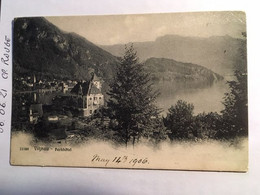 Cpa, écrite En 1906, SUISSE, Vitznau Parkhôtel, éd Wehrli - Vitznau