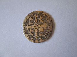 Spain 8 Maravedis 1836 Isabell II Coin - Collezioni