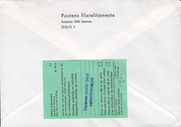 Norway Registered OSLO P.FIL.TJ. Label Port Payé Cover Brief Lettre ODENSE C. Denmark Toll Douane Customs Label (2 Scans - Brieven En Documenten