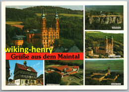 Maintal - Mehrbildkarte 12  Grüße Aus Dem Maintal Vierzehnheiligen Staffelstein Obermain Therme Kloster Banz Staffelberg - Maintal