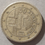 2006  -  AUSTRIA  - MONETA IN EURO - DEL VALORE DI  50  CENTESIMI  - USATA - - Autriche