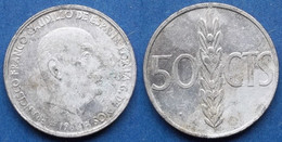 SPAIN - 50 Centimos 1966 *67 KM# 795 Francisco Franco (1936-1975) - Edelweiss Coins - 50 Centiem