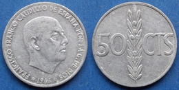 SPAIN - 50 Centimos 1966 *71 KM# 795 Francisco Franco (1936-1975) - Edelweiss Coins - 50 Centesimi