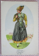 AUSTRIA ÖSTERREICH LINZ FOLK DRESS WOMAN PC CP AK POSTKARTE POSTCARD ANSICHTSKARTE CARTE POSTALE CARTOLINA PHOTO - Attersee-Orte