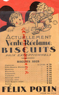 75- PARIS- PUBLICITE FELIX POTIN  RECLAME BISCUITS SALAMMBO-TOREADOR-ALGESIRAS-PETIT BEURRE  ENFANT GATEAUX -ANNEES 20 - Advertising