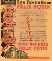 75-PARIS-PUBLICITE FELIX POTIN  RECLAME BISCUITS ALGESIRAS-PETIT BEURRE- QUATRAIN-BOUDOIR BISCUITERIE GATEAUX -ANNEES 20 - Advertising