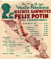 75-PARIS-PUBLICITE FELIX POTIN  RECLAME BISCUITS PETIT BEURRE-ALGESIRAS-SALAMBO-LAVALLIERE BISCUITERIE GATEAUX-ANNEES 20 - Advertising