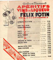 75-PARIS-PUBLICITE FELIX POTIN  PAINS D' EPICES-COUQUE -BRIQUE DE GLOZEL-NONNETTES-APICIUS BISCUITERIE GATEAUX-ANNEES 20 - Werbung