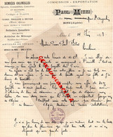 ALGERIE -BONE- RARE LETRE PAUL MIZZI RUE NEGRIER-EPICERIE FAIENCE PORCELAINE-A PIERRE PAUL FONTAS TOULOUSE-1898 - Autres & Non Classés