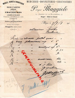 ALGERIE - ALGER- BAB EL OUED-RARE LETTRE PROSPER MAGGIOLO-MERCERIE BONNETERIE CHAUSSURES-57 AVENUE DE LA BOUZAREAH-1905 - Sonstige & Ohne Zuordnung