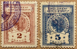 Fiskalmarken Genf - Emolument Administratif Canton De Genève - Revenue Stamp Switzerland - Revenue Stamps