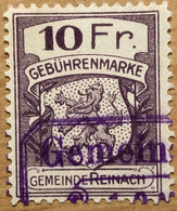 Fiskalmarke / Gebührenmarke Gemeinde Reinach AG - Revenue Stamp Switzerland - Fiscale Zegels