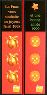 Marque-page Signet : FNAC Joyeux Noël 1998 - Marque-Pages