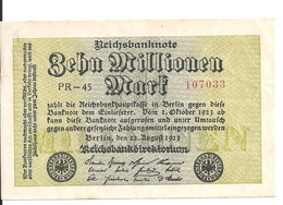 ALLEMAGNE 10 MLLIONEN MARK 1923 VF P 106 - 10 Mio. Mark