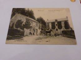 Cpa Nettine Somme-Leuze Un Coin Du Village Belle Animation Avec Attelage - Somme-Leuze