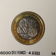 Senegal - 4 Africa-6000 Francs 2007, X# 14, Abdoulaye Wade (Fantasy Coin) (#1431) - Senegal