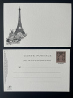 France 2022 Stationery 150 Ans Carte Postale Entier Ganzsache Salon Paris Philex Libonis Sage Mouchon Tour Eiffel Tower - Enteros Administrativos