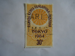 KENYA  UNGADA TANZANIA   USED  STAMPS   OLYMPIC  GAMES   TOKYO  1964 - Kenya, Uganda & Tanzania