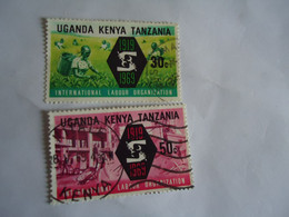 KENYA  UNGADA TANZANIA   USED  STAMPS  1969 LABOUR     WITH POSTMARKS KITALE - Kenya, Uganda & Tanzania