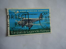 KENYA  UNGADA TANZANIA   USED  STAMPS  AIRPLANES    WITH POSTMARKS - Kenya, Uganda & Tanzania