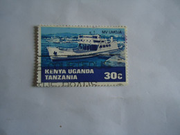 KENYA  UNGADA TANZANIA   USED  STAMPS BOATS SHIPS  WITH SLOGAN - Kenya, Uganda & Tanzania