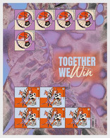 Belgium 2022 Edition For The FIFA World Cup Qatar Together We Win! Block Of 10 Stamps - Unused Stamps