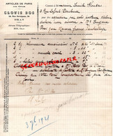 ALGERIE -ORAN- LETTRE CLOVIS BOS-ARTICLES DE PARIS -14 RUE CAVAIGNAC- EMILE FONTAS TOULOUSE-1920 - Altri & Non Classificati