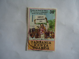 KENYA  UNGADA TANZANIA   USED  STAMPS  ANNIVERSARIES   WITH POSTMARKS - Kenya, Uganda & Tanzania