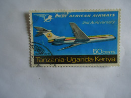 KENYA  UNGADA TANZANIA   USED  STAMPS  AIRPLANES - Kenya, Ouganda & Tanzanie