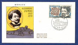 Monaco 1970  Mi.Nr. 989 , Alexandre Dumas Pére - FDC Monaco 15-12-1970 - Ecrivains