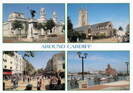 1 AK Wales * Around Cardiff - Law Courts, St. John's Church, Queen Street, Cardiff Bay * - Glamorgan