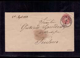 Preussen Ganzsache U20A Gelaufen Cöln Bahnhof - Postal  Stationery