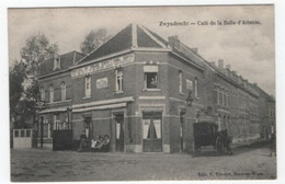 1 Oude Postkaart Zwijndrecht  Café De La Salle D'Attente 1911   Proeflokaal Der Vermaarde Gersten& Dubbel Gersten - Zwijndrecht