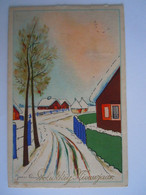 Illustrateur James Pennyless Nieuwjaar Sneeuwlandschap Nouvel An Paysage D'hiver Edit AFF 1103 Antw. 1948 - Pennyless, James